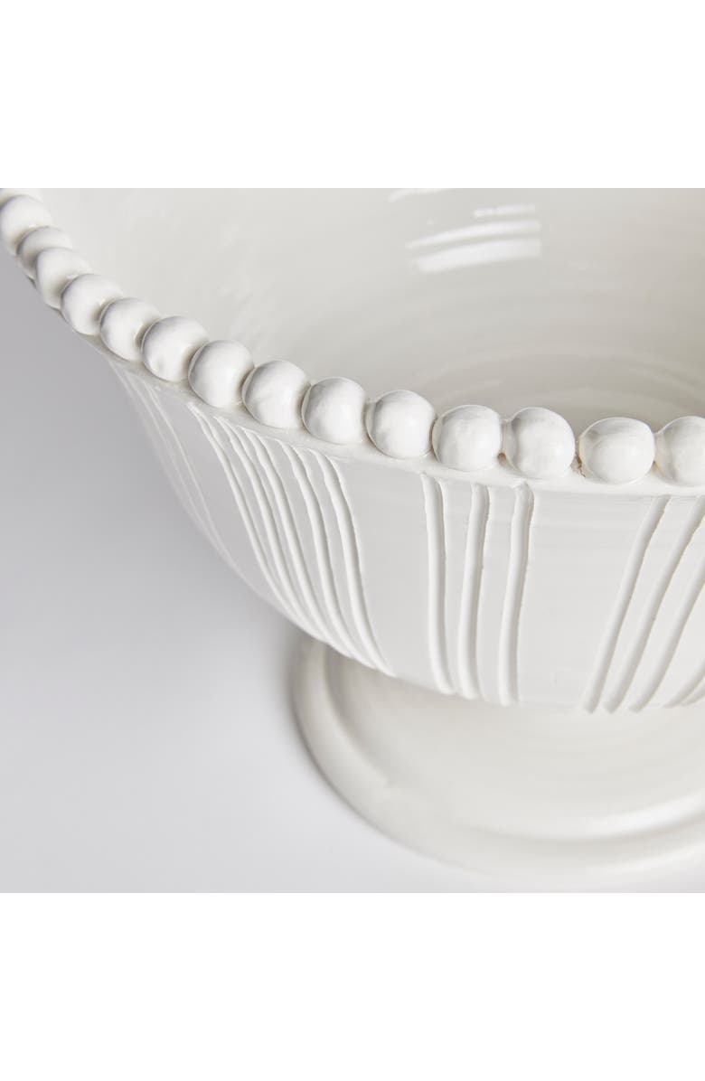 Napa Home & Garden Perla Decorative Footed Bowl, Alternate, color, White