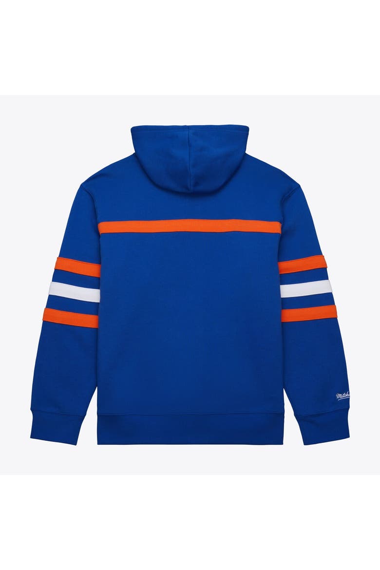 Men's Mitchell & Ness Royal New York Islanders Head Coach Slogan Pullover Hoodie, Alternate, color, Royal