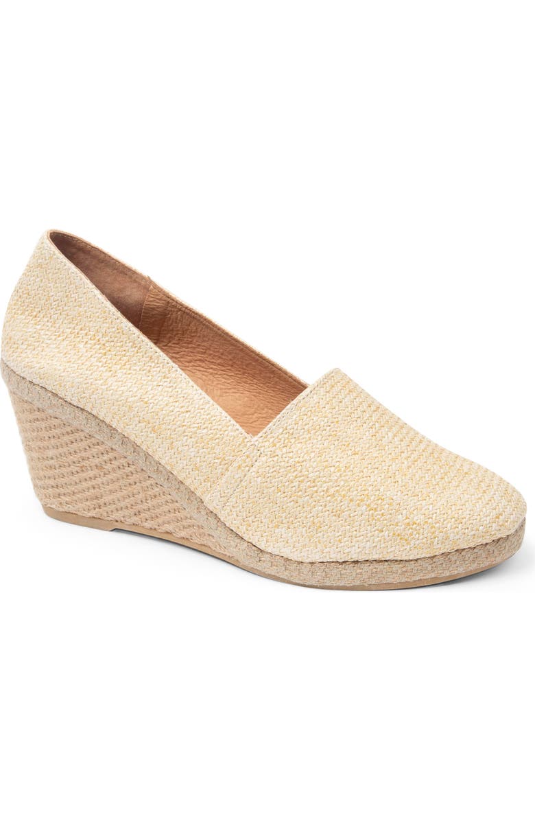 patricia green Mallorca Square Toe Espadrille, Main, color, Beige Raffia