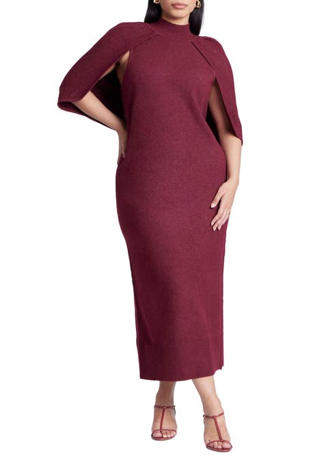 Sweater Cape Dress (Plus Available)