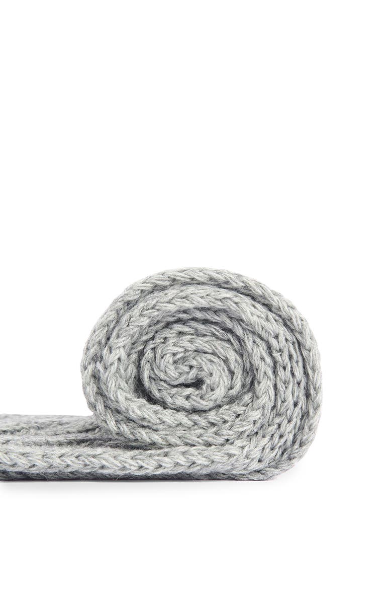 Barbour Jesmond Cable Stitch Scarf & Beanie Set, Alternate, color, Mid Grey