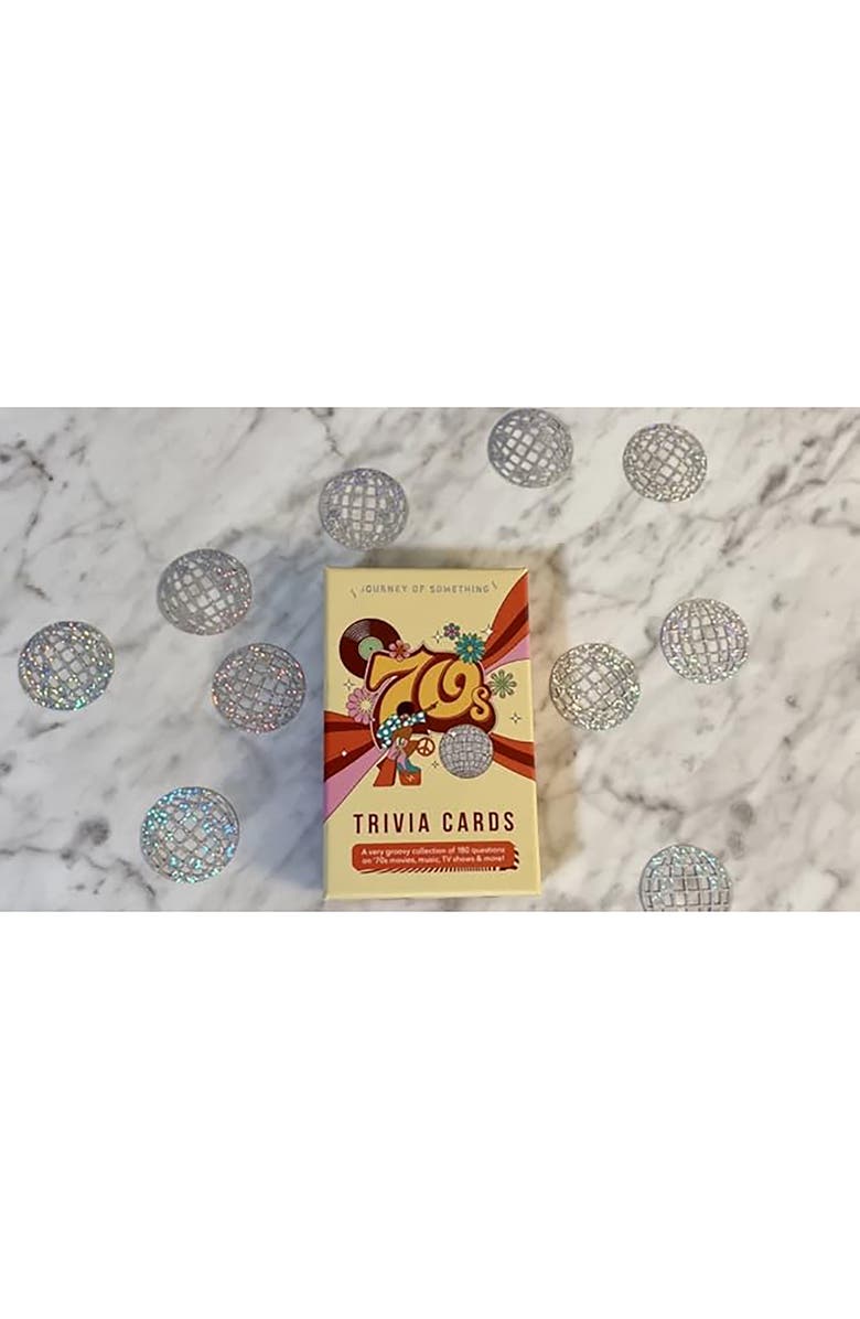 Journey of Something 70
s Trivia Cards, Party Card Game, 180 Groovy Questions, Alternate, color, Multicolored