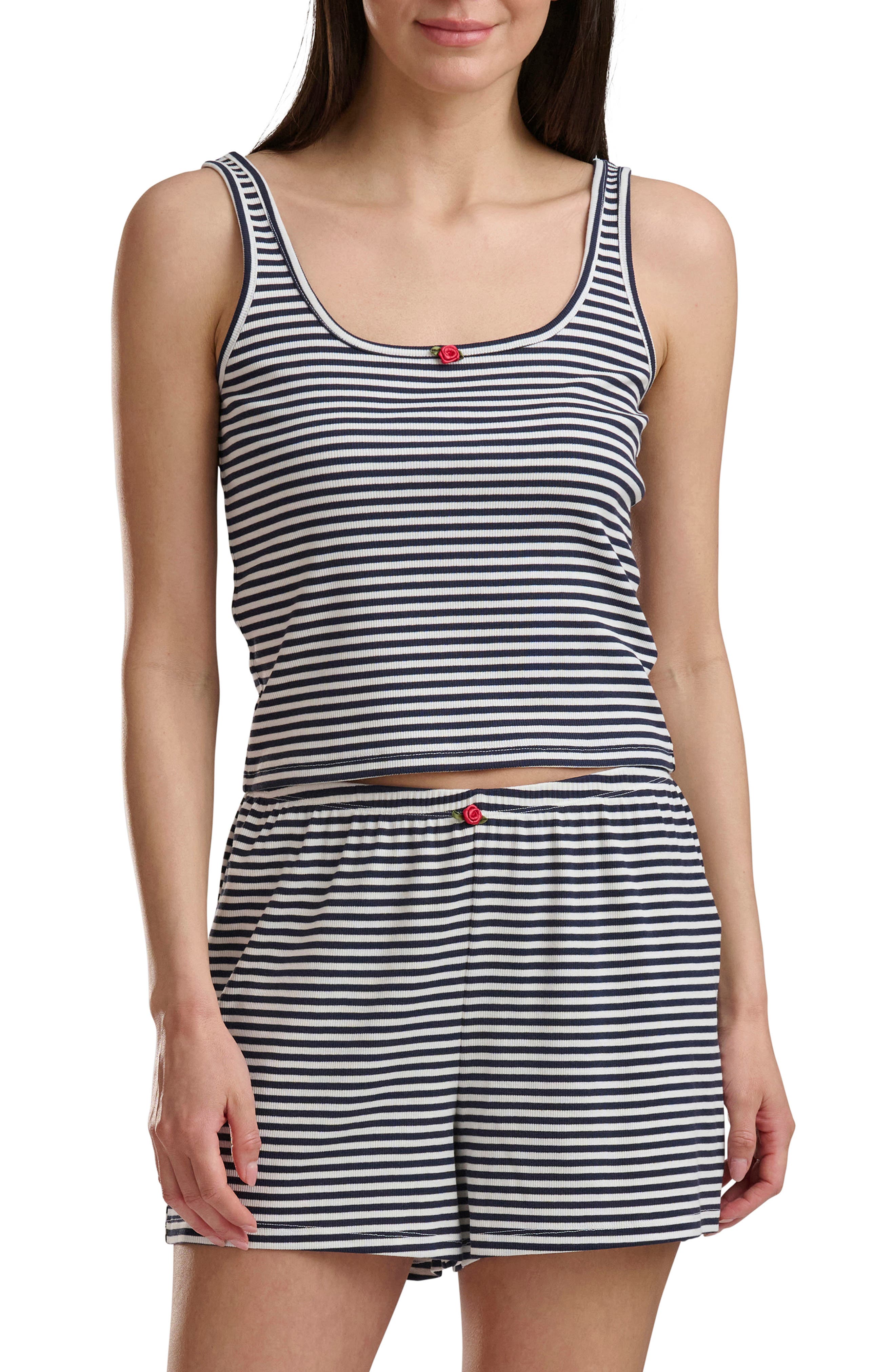 Splendid Feeder Striped Tank and Boxer Pajamas