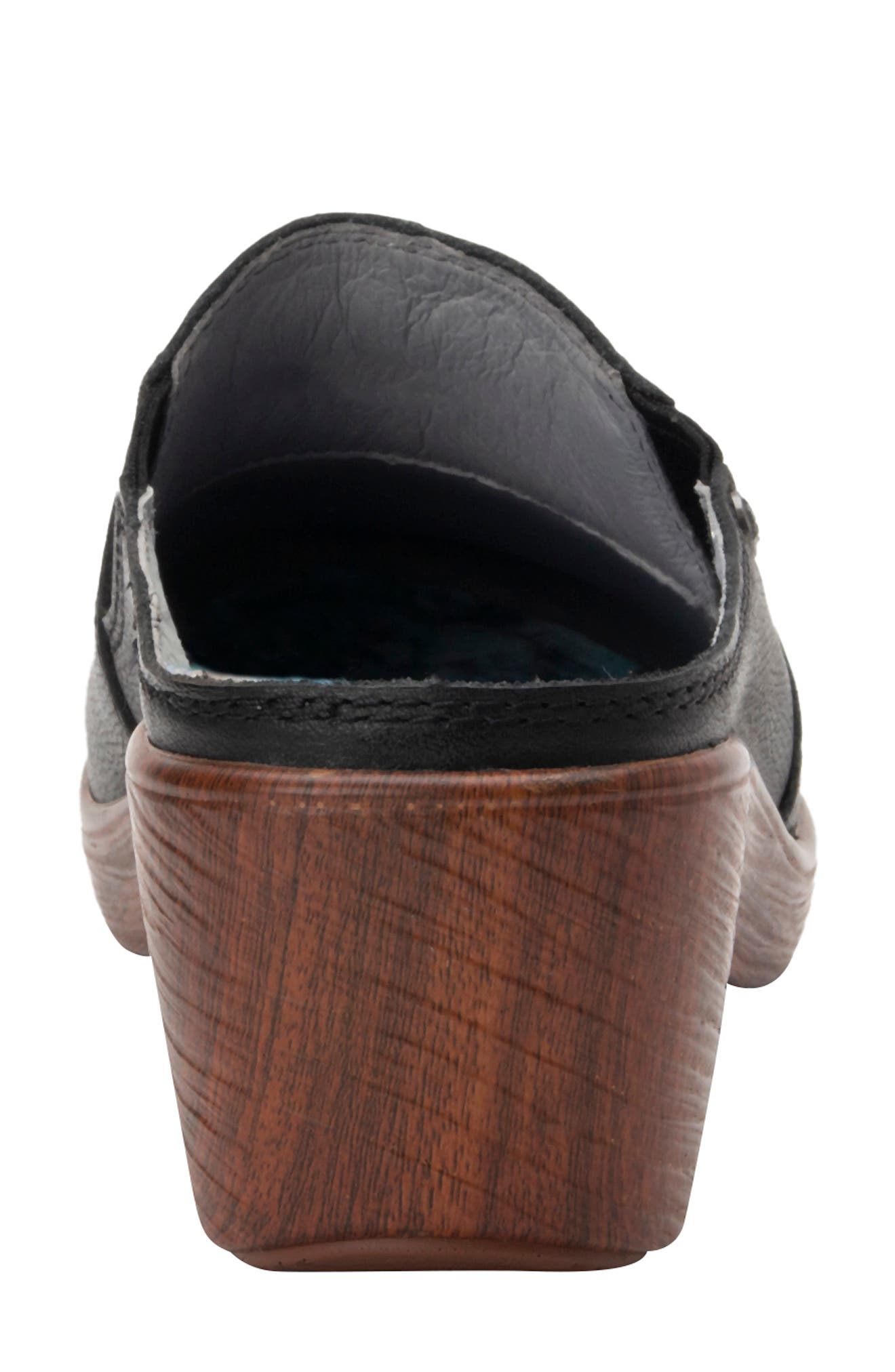 Alegria by PG Lite Serenti Platform Clog, Alternate, color, Obsindian Leather