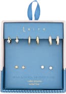 Leith 5-Pack Starburst Hugs & Studs Earrings Set