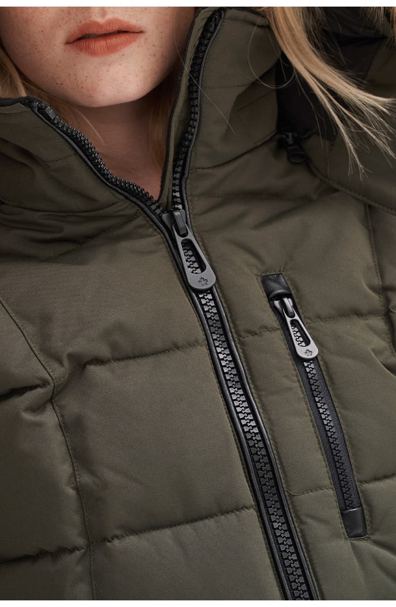 Noize Hannah Faux Fur Trim Hooded Parka, Alternate, color, Forest