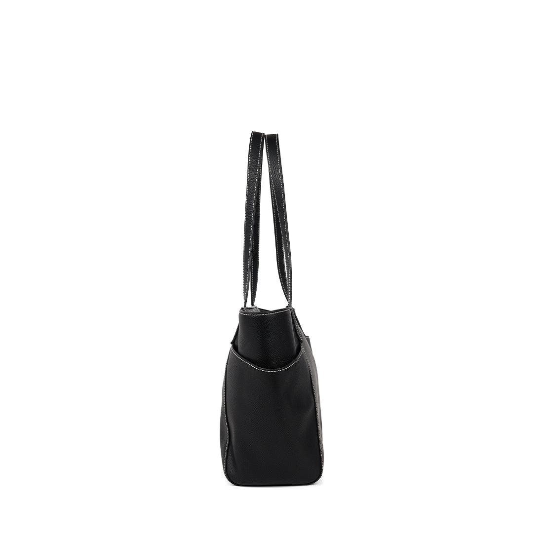 Lambert Opale - Vegan Leather Tote Bag, Alternate, color, Black