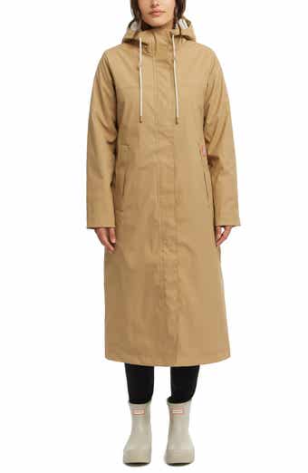 Hunter Sammy Waterproof Faux Fur Lined Hood Insulated Raincoat