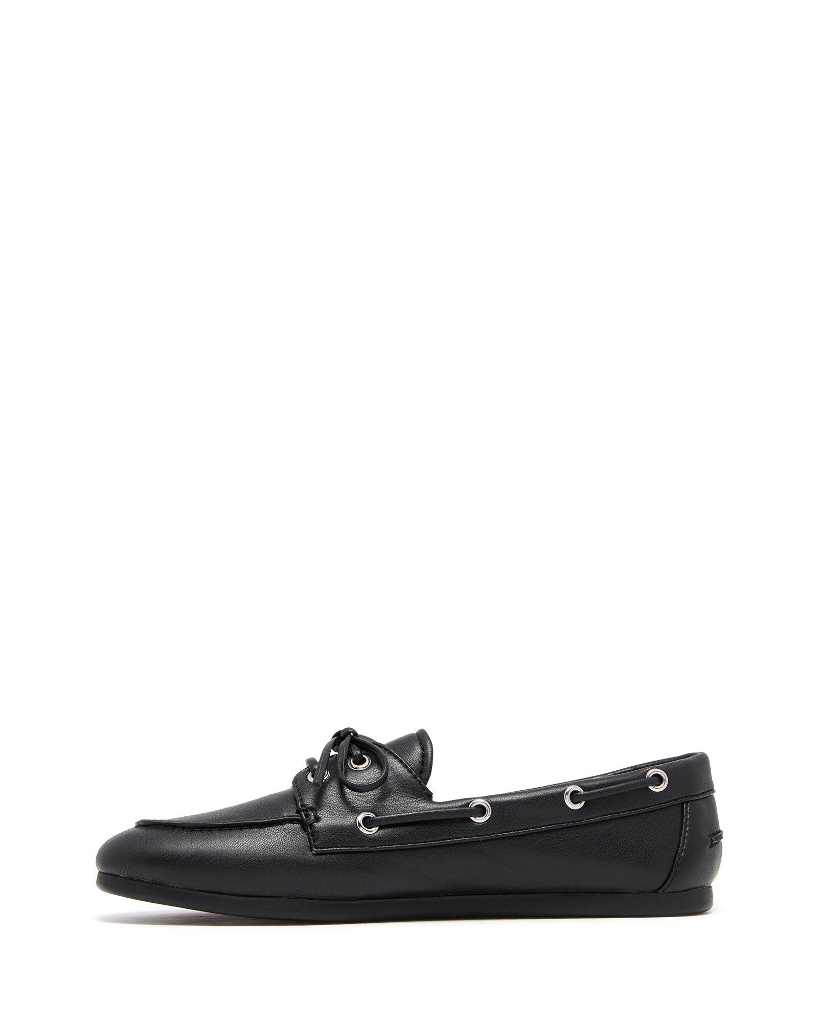 Therapy Australia Sailor Boat Shoe, Alternate, color, Black Pu