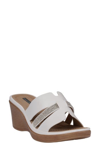 Gc Shoes Francis Wedge Sandal In White