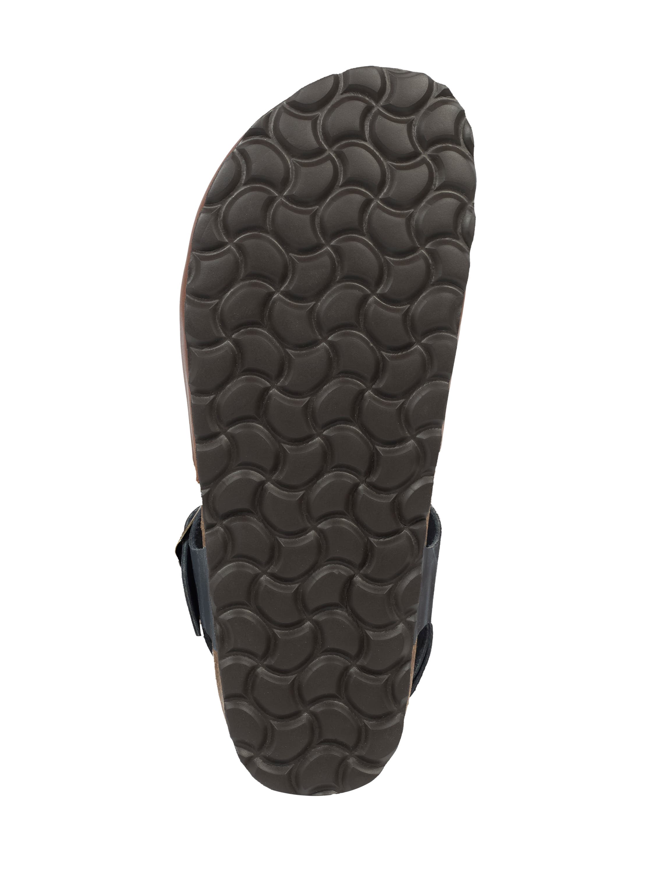 Celtic & Co. Closed Toe Sandal, Alternate, color, Cognac / Navy