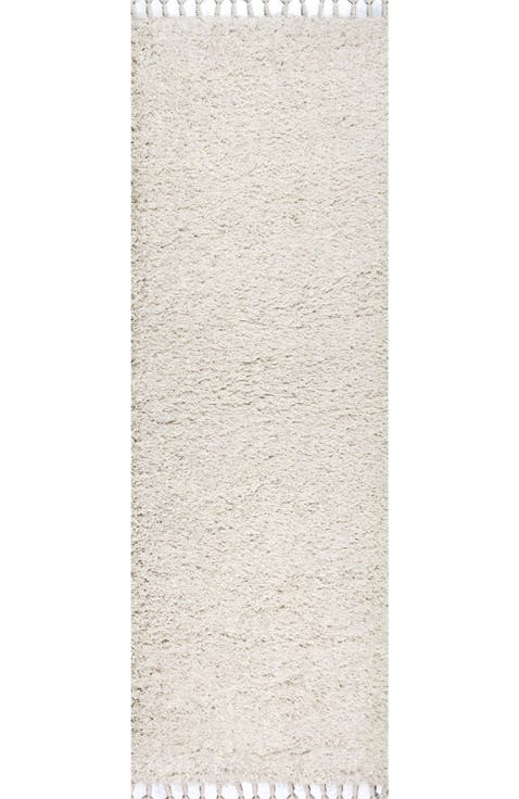 Mercer Shag Plush Tassel Area Rug