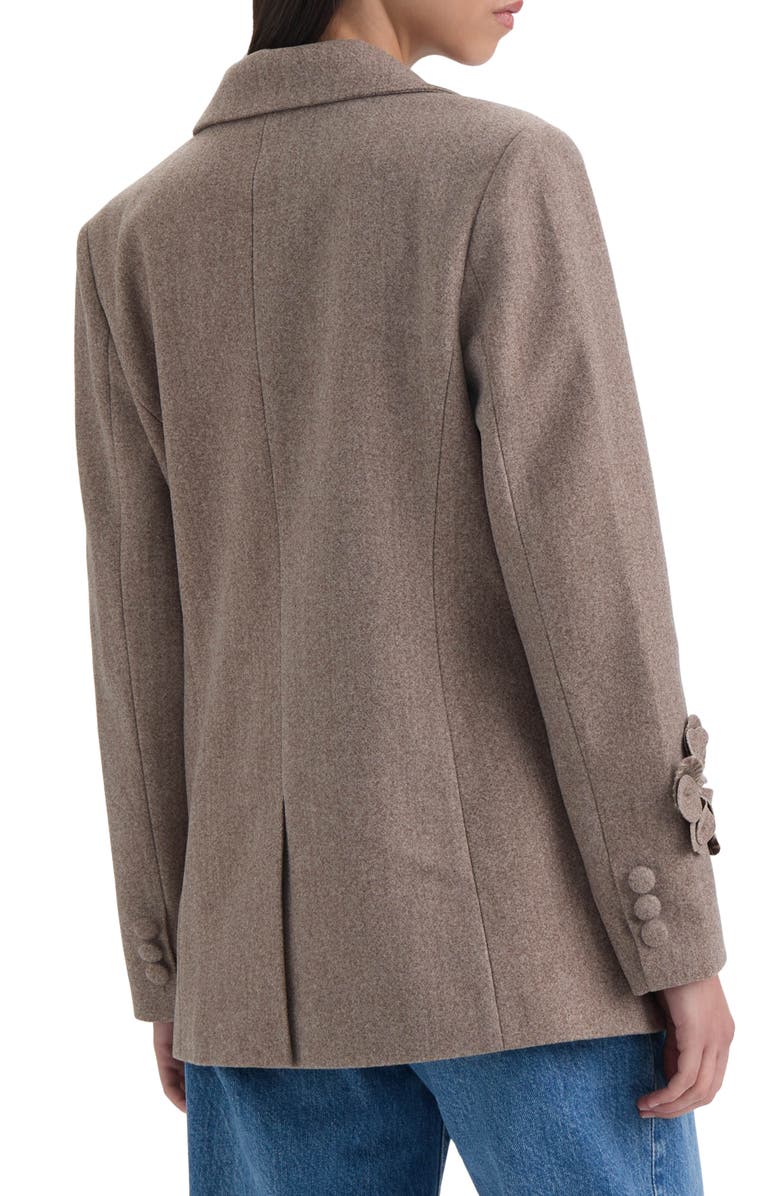 NVLT Floral Appliqué Blazer, Alternate, color, Taupe Mix