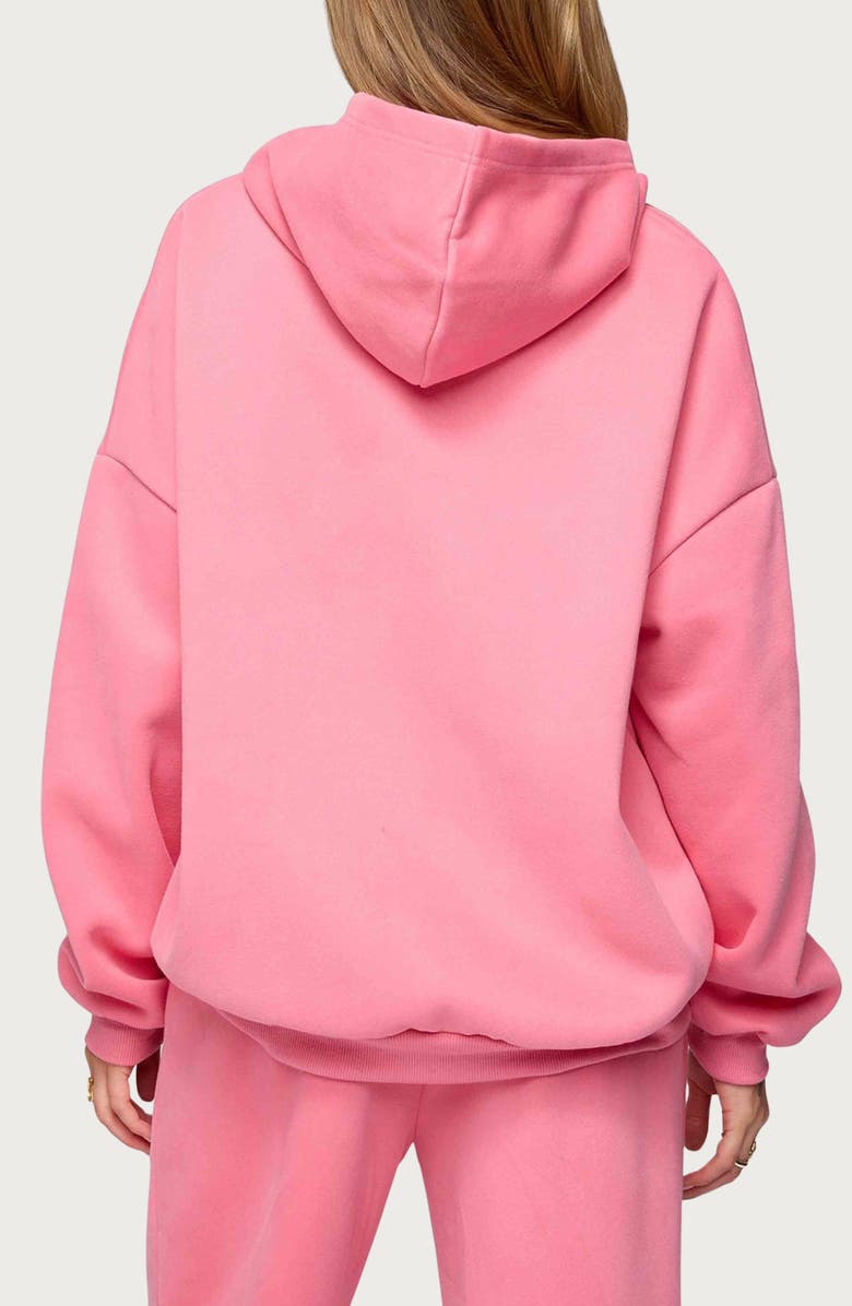EDIKTED Strawberry Babe Hoodie, Alternate, color, Pink