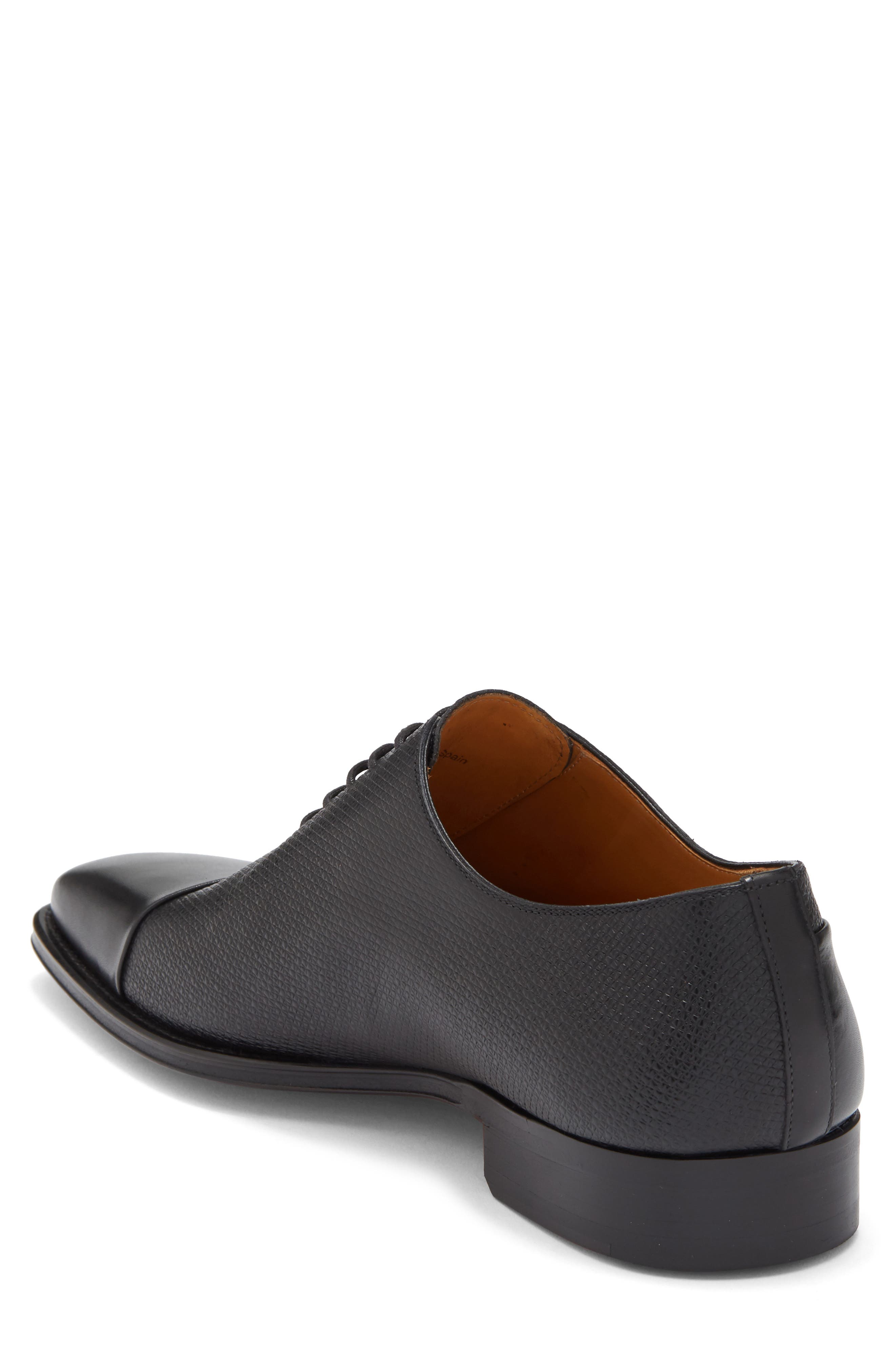 Vaughan Water Resistant Plain Toe Oxford, Alternate, color, BLACK