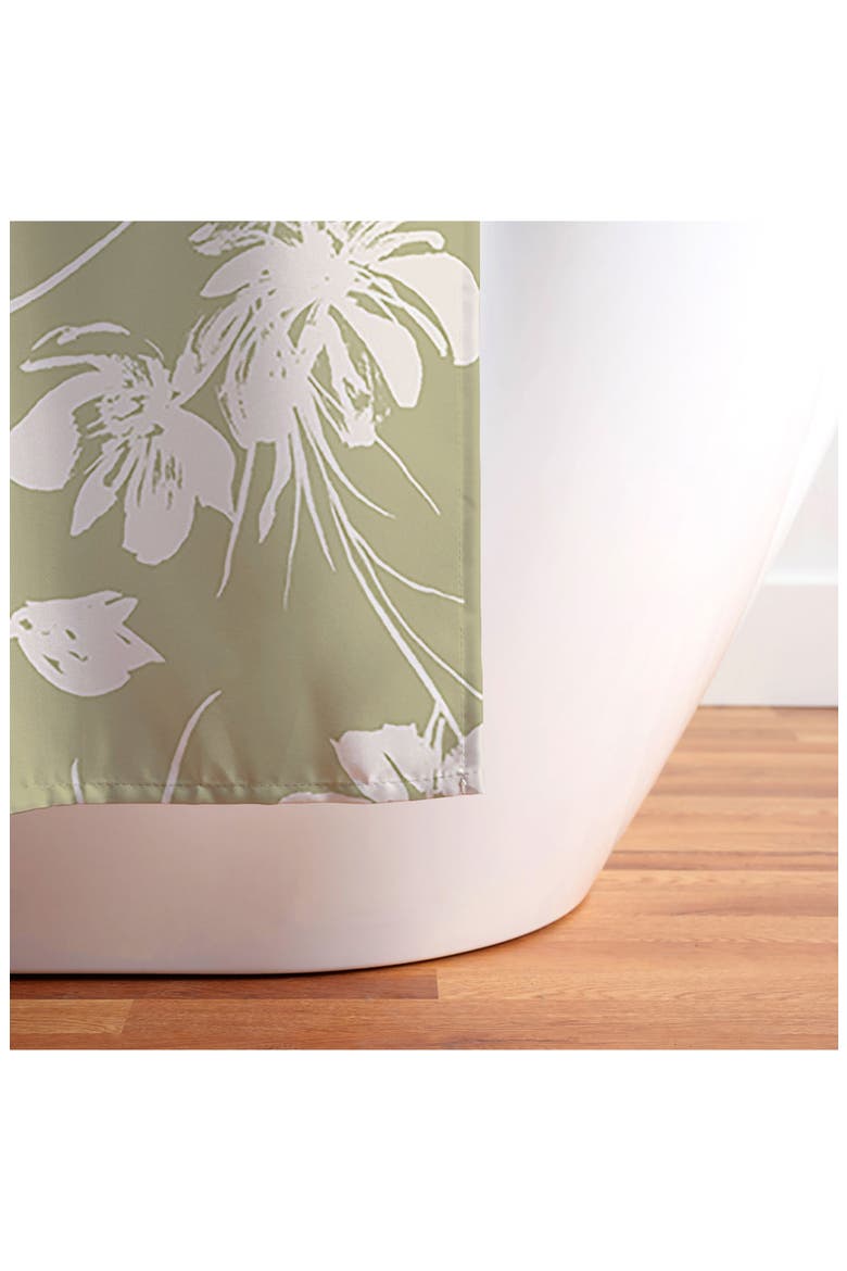 Gabriela Fuente Martine Shower Curtain, Alternate, color, GREEN