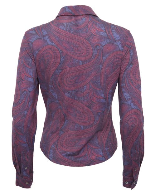 Lords Of Harlech Scarlet Merino Shirt In Multi