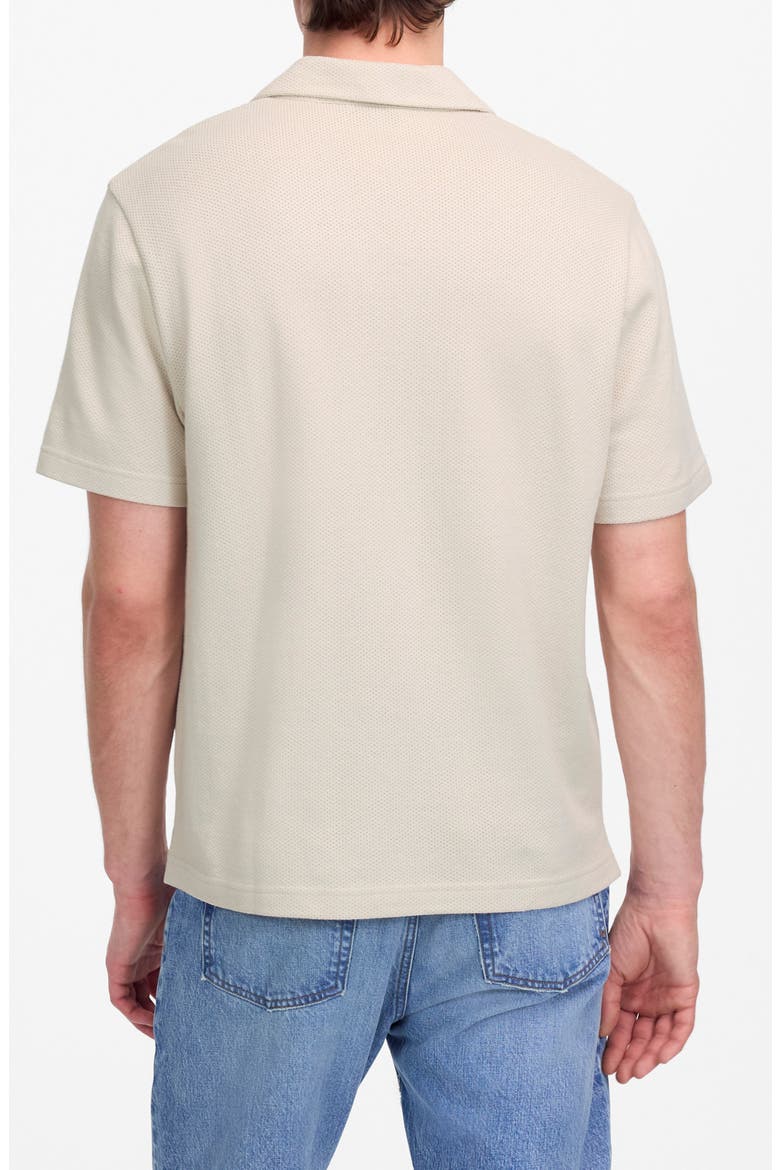 Johnny Collar Heavyweight Mesh Polo, Alternate, color, DOVE