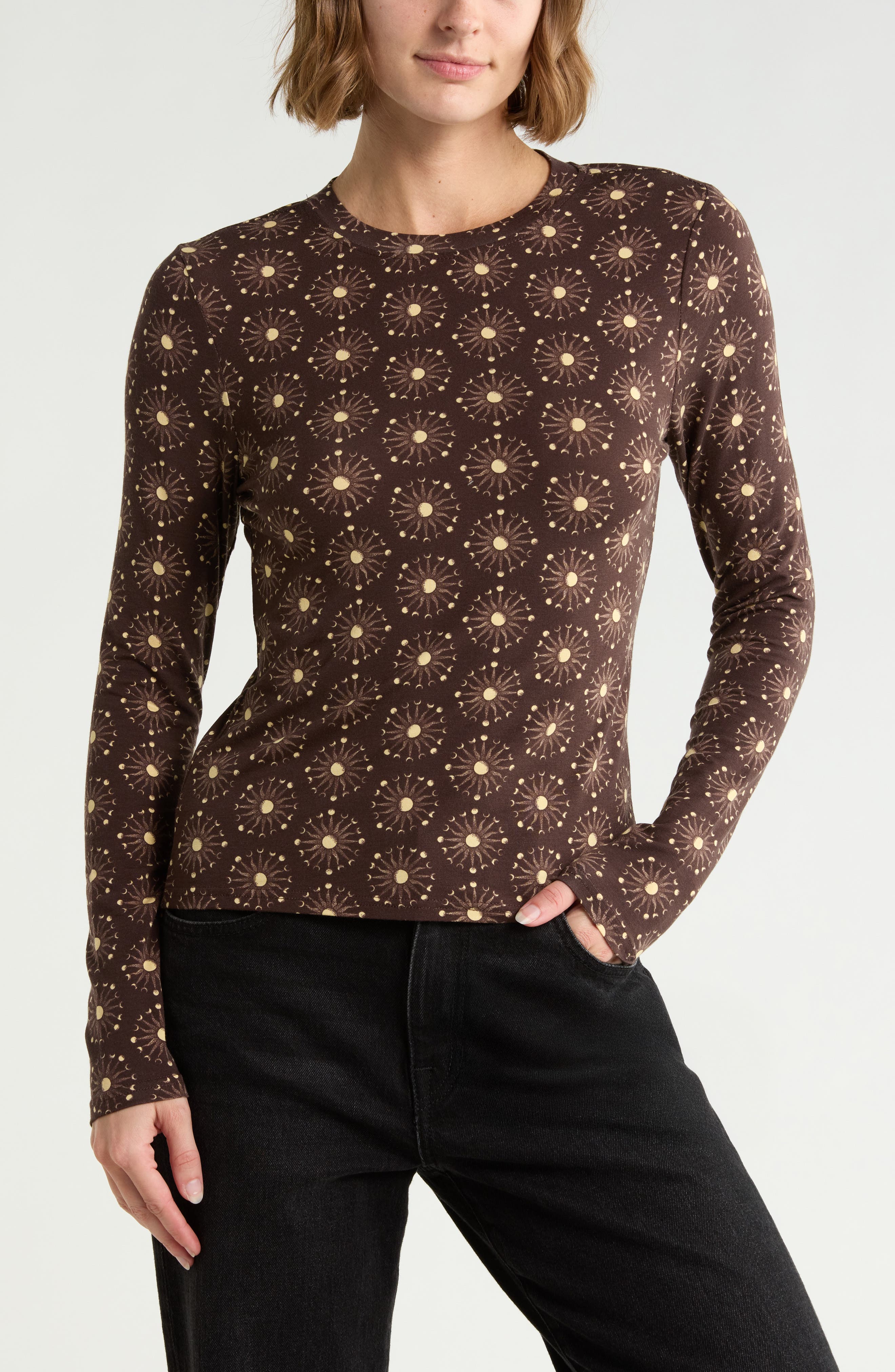 Print Long Sleeve T-Shirt