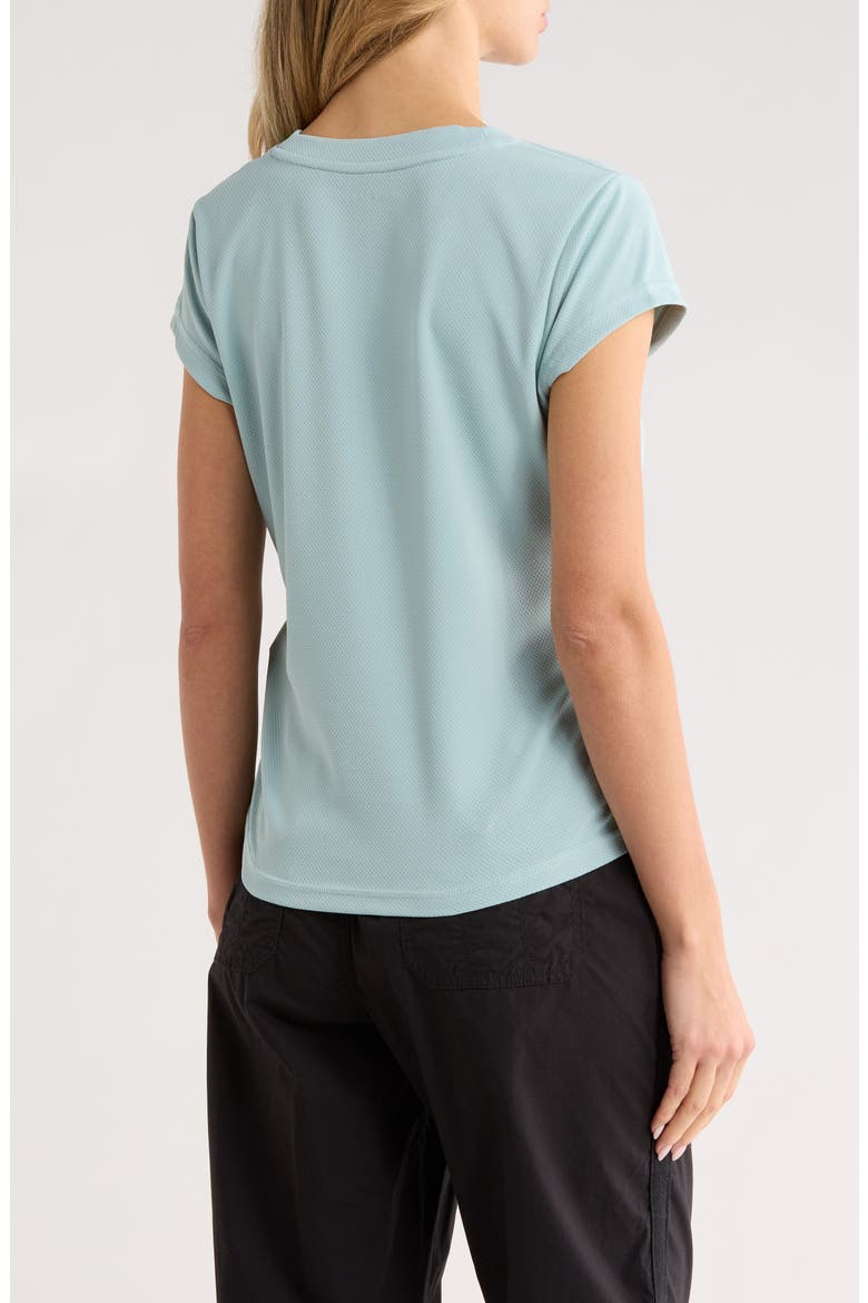 Ruched Tech T-Shirt, Alternate, color, MINERAL