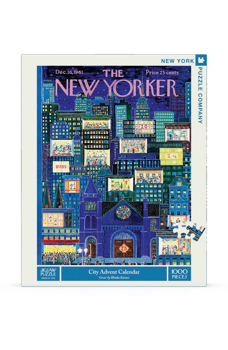 NEW YORK PUZZLE COMPANY City Advent Calendar 1000 Piece Puzzle, Main, color,