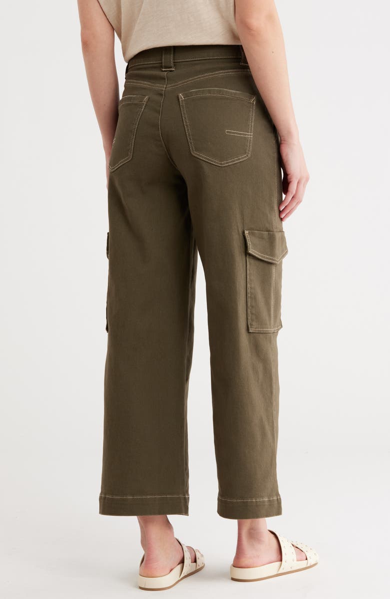 Democracy Crop Wide Leg Cargo Pants, Alternate, color, Caper