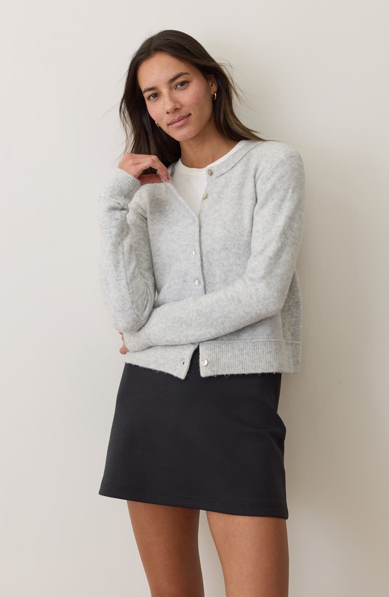 Marine Layer Sausalito Merino Wool Blend Cardigan, Alternate, color, Mist