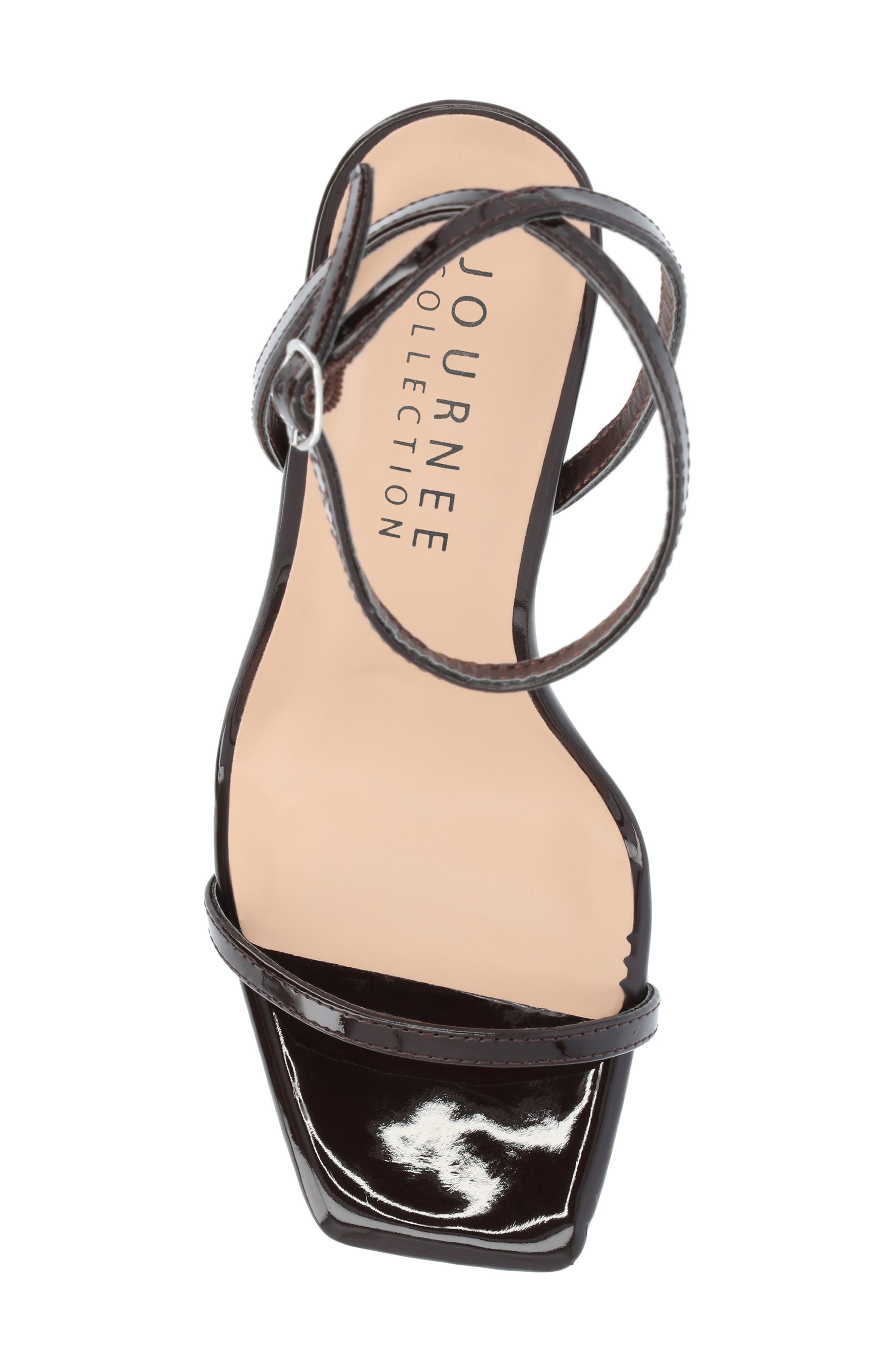 Telilah Strappy Platform Sandal, Alternate, color, DARK BROWN