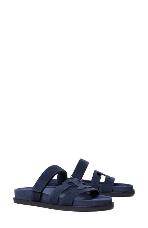 Shop Tory Burch Ines Sport Slide Sandal In New Navy