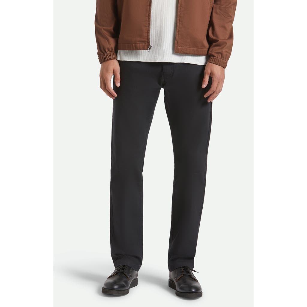 Brixton Builders Five-pocket Pants In Black