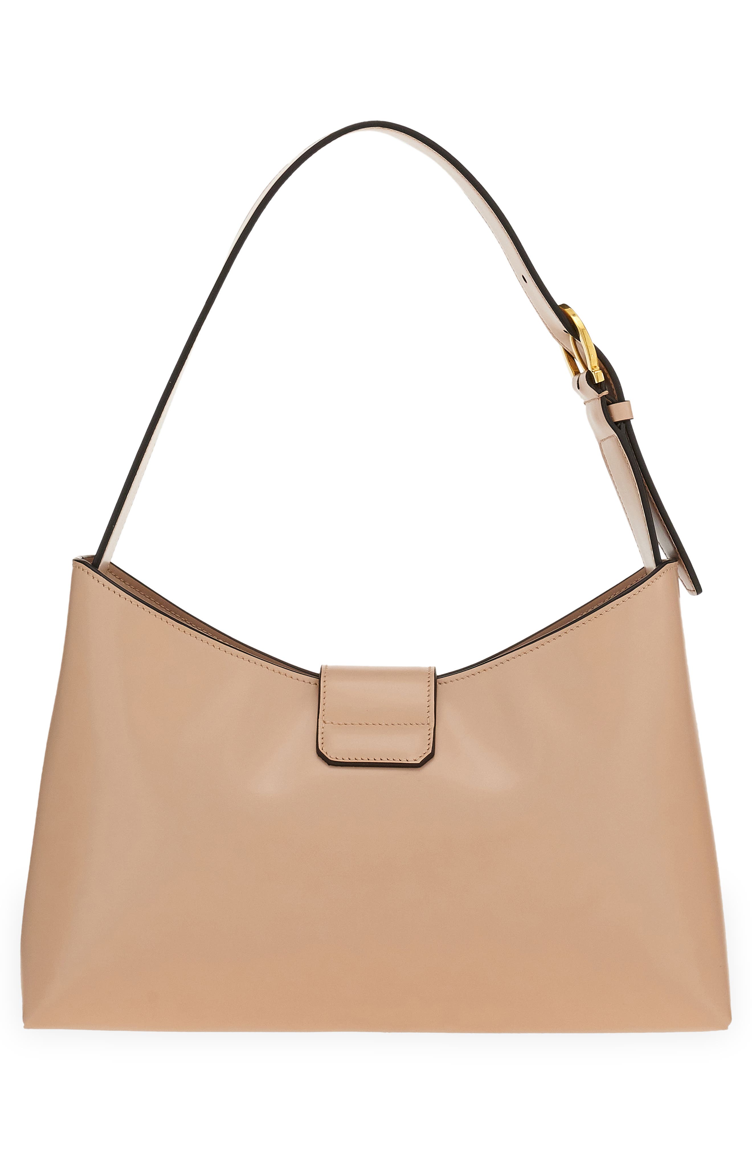 FERRAGAMO Salvatore Ferragamo Trifolio Leather Shoulder Bag, Alternate, color, 