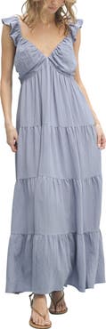 WISHLIST Textured Tiered Maxi Dress