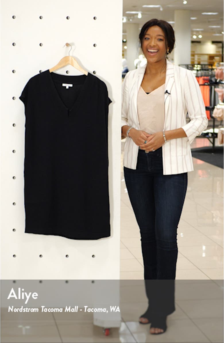 Evian V-Neck T-Shirt Dress, sales video thumbnail