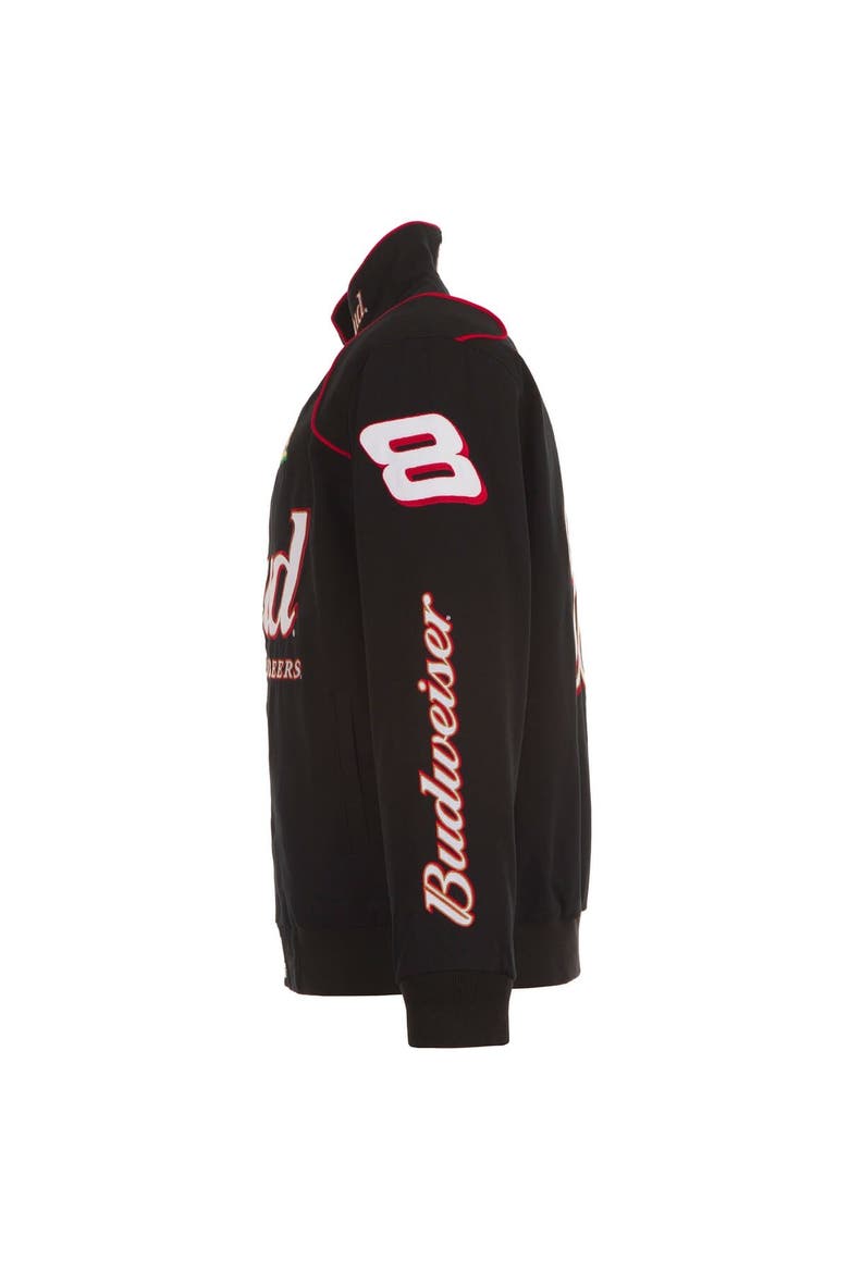 Men's JH Design Black Dale Earnhardt Jr. Budweiser Full-Snap Twill Jacket, Alternate, color, Black