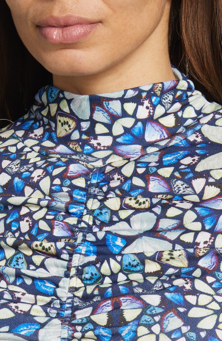 Ted Baker London Gianie Gathered Skinny Long Sleeve Top, Alternate, color,