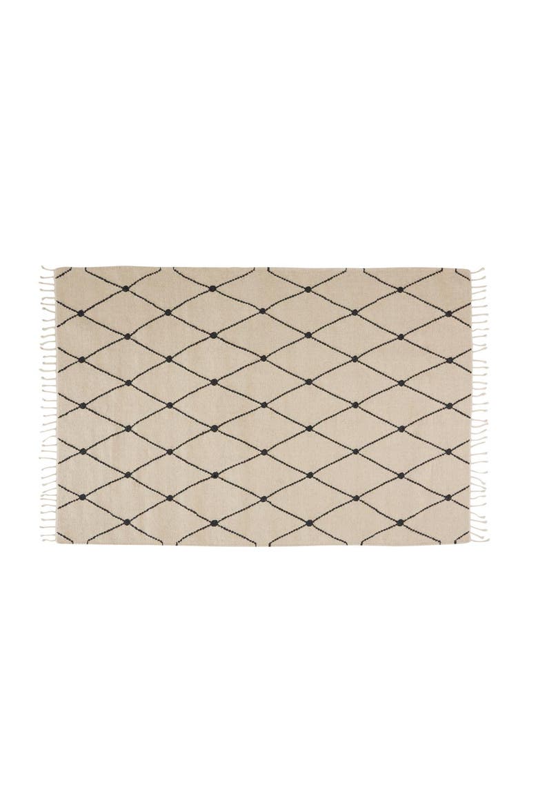 Mino Rug, Main, color, Offwhite / Black
