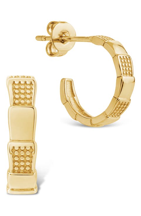 Winifred Textured Hoop Earrings