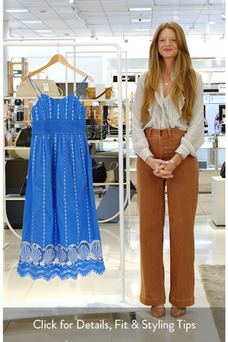 Murano Embroidered Eyelet Cotton Sundress video