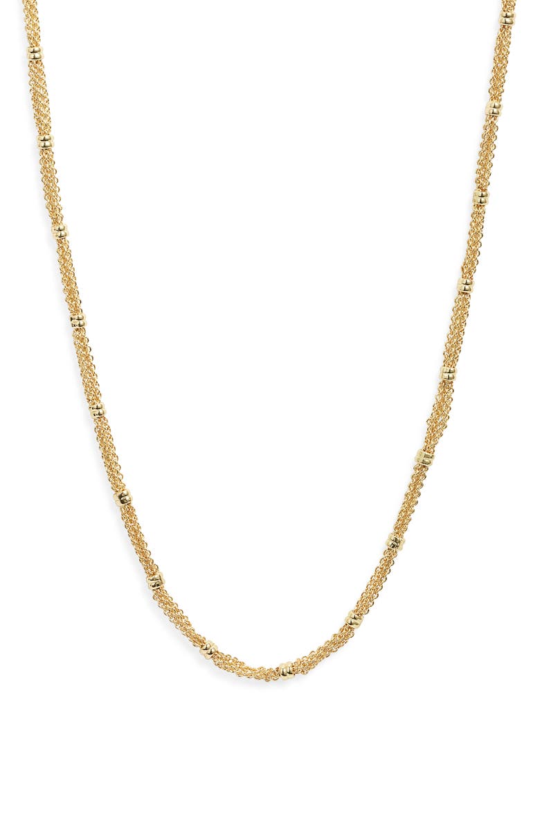 Nordstrom Gathered Chain Wrap Necklace, Main, color, Gold