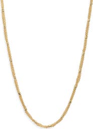 Nordstrom Gathered Chain Wrap Necklace