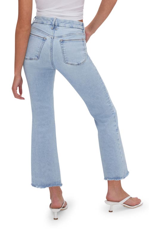 Good American Womens Ga Good Legs Crop Mini Boot-leg Mid-rise Stretch-denim Jeans Indigo510 In Indigo715