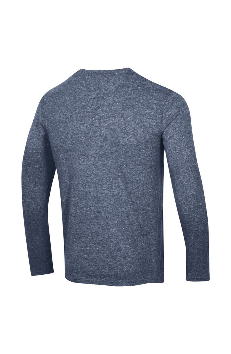 Champion Men's Champion Heather Navy Seattle Kraken Multi-Logo Tri-Blend Long Sleeve T-Shirt, Alternate, color, Heather Navy