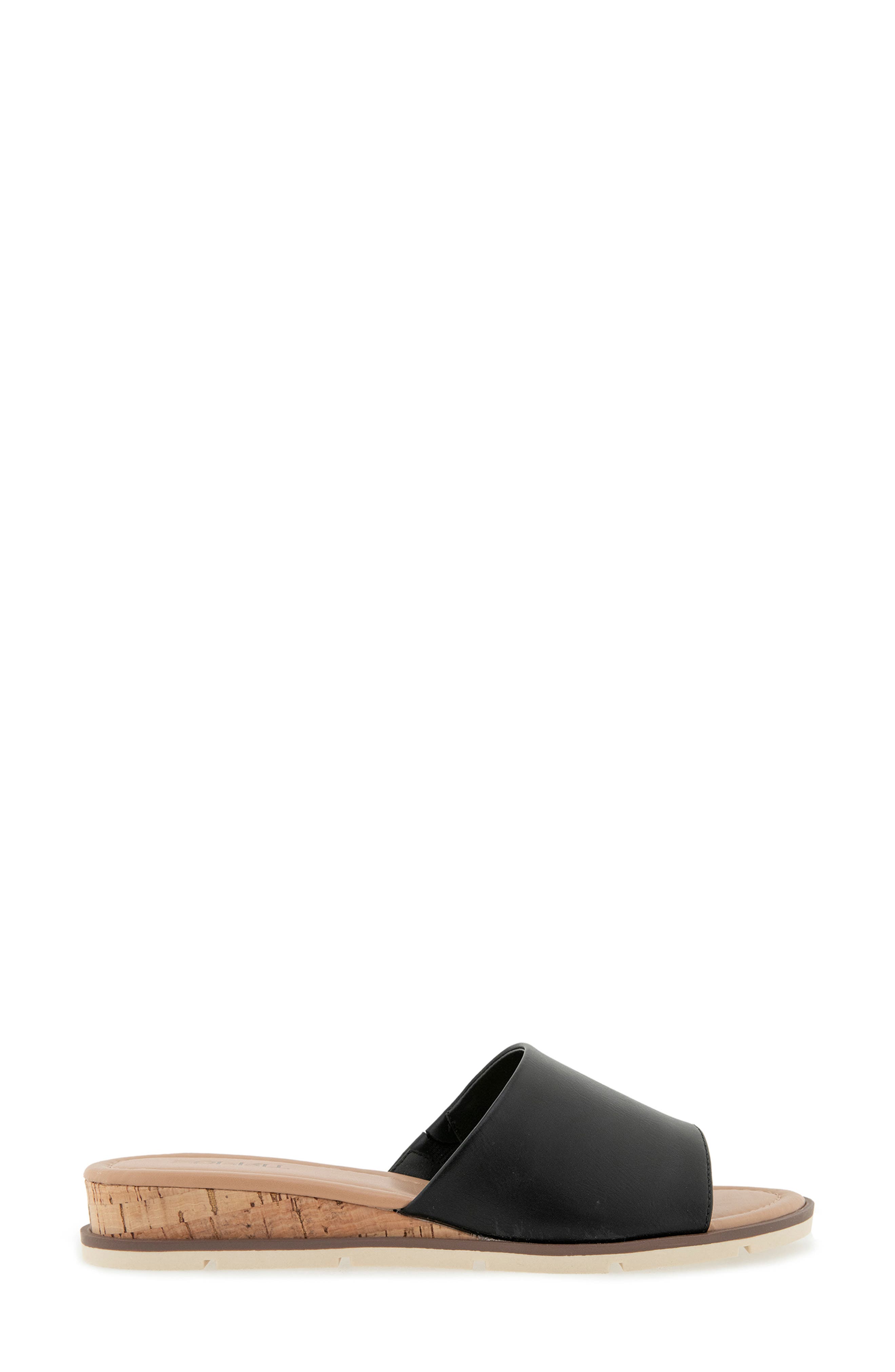 Esprit Delaney Slide Sandal, Alternate, color, Black Pu