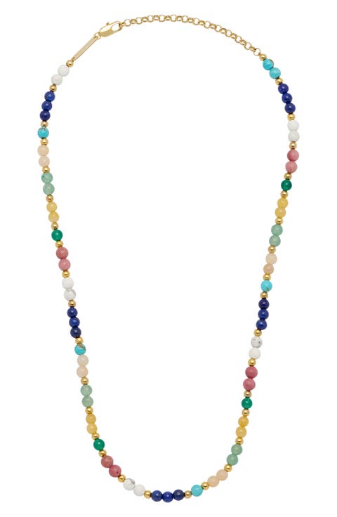 Multistone Beaded Necklace