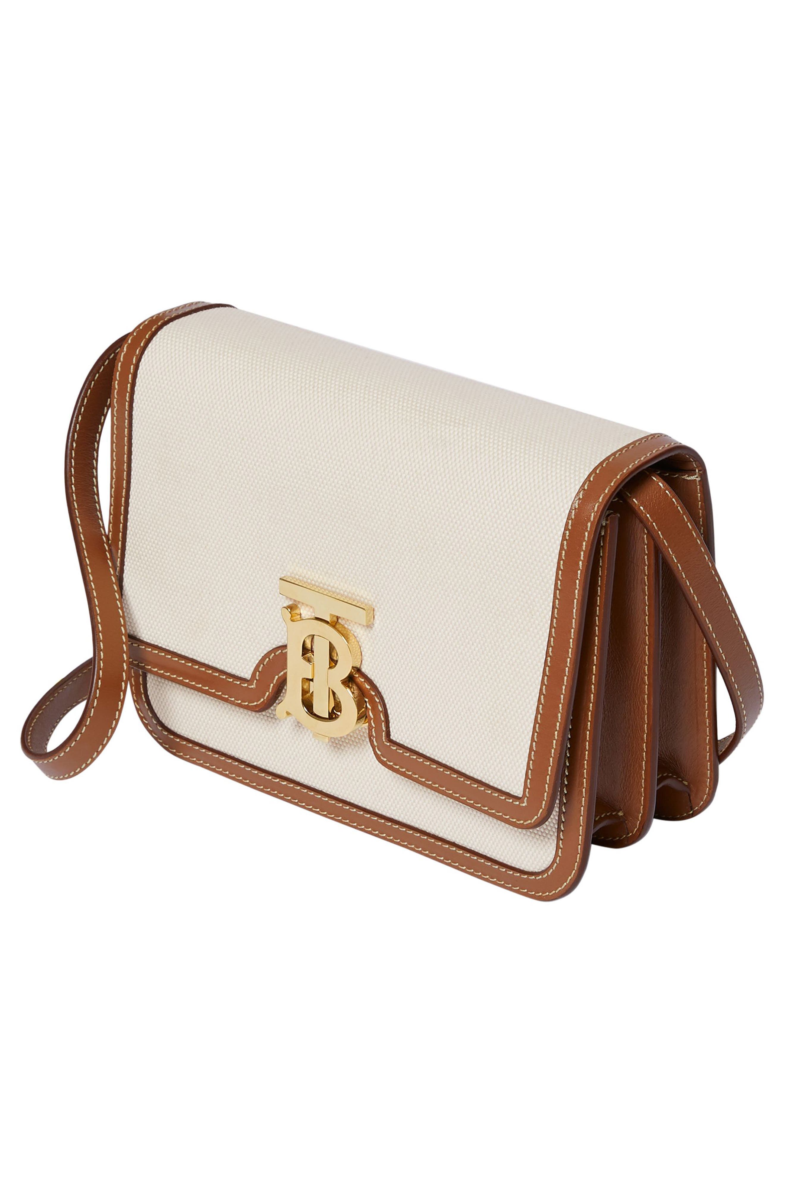 Burberry Small TB Monogram Canvas Shoulder Bag, Alternate, color, 
