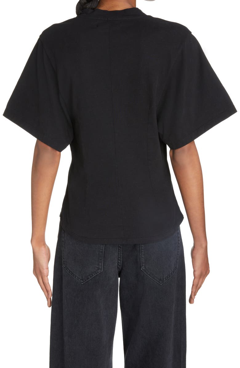 Isabel Marant Zazie Bustier Cotton T-Shirt, Alternate, color,