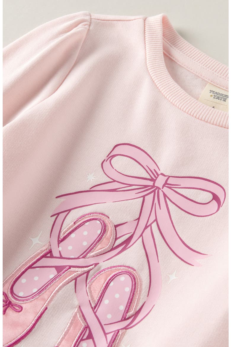 Kids' Ballet Long Sleeve Cotton Graphic T-Shirt, Alternate, color, PINK BALM BALLET SHOES