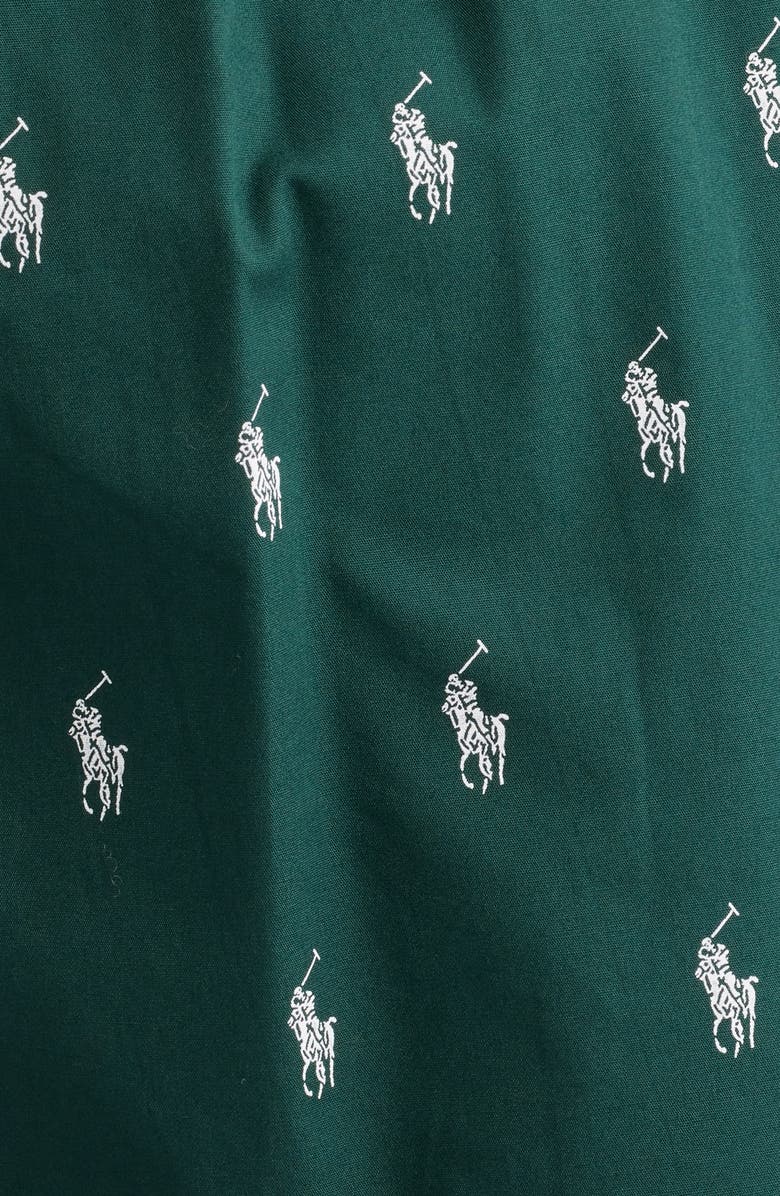 Polo Ralph Lauren Woven Cotton Boxers, Alternate, color, Moss Agate/ Nevis Aopp