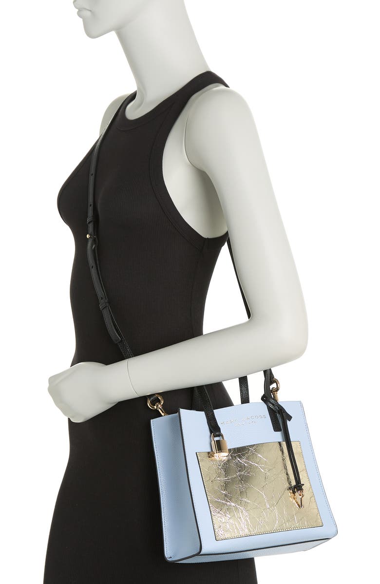 Marc Jacobs Leather Mini Grind Tote, Alternate, color,