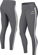 WEAR by Erin Andrews Women's WEAR by Erin Andrews Charcoal Los Angeles Chargers Color Block Leggings